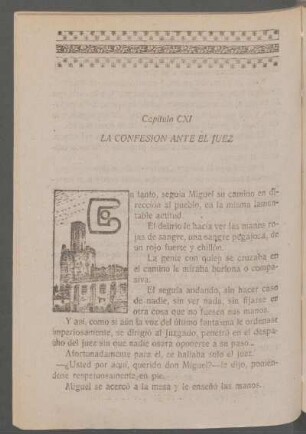 Capítulo CXI - La confesión ante el juez