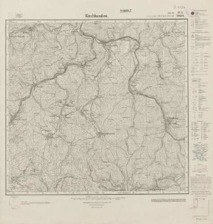 4914 (alte Nr.: 2850) Kirchhundem, Meßtischblatt (4cm - Karte)