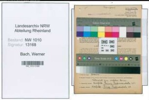 Entnazifizierung Werner Bach , geb. 03.08.1912 (Spediteur)