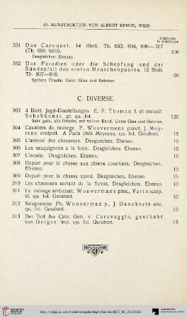 Diverse (Nr. 303-313)