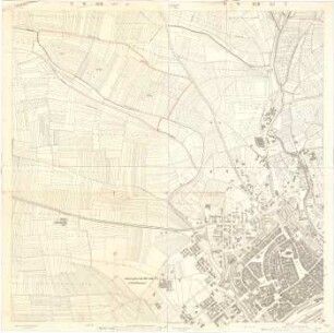 Fischer, Theodor; Schweinfurt - Blauleite; Bebauungsplan - Baulinienplan