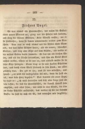 22. Fitchers Vogel.