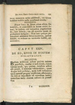 Caput XXIV. De Eo, Quod In Hostem Publicum Licet