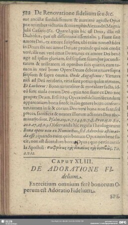 Caput XLIII. De Adoratione Fidelium