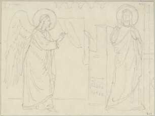 An der Bogenwölbung vor der Kapelle des heiligen Nicolaus in der unteren Kirche von San Francesco in Assisi