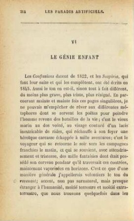 VI. Le génie enfant