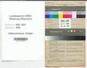 Entnazifizierung Walter Getzschmann, geb. 19.06.1899 (Foerster)