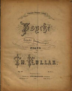 Psyché : étude fantastique ; pour le piano ; op. 88