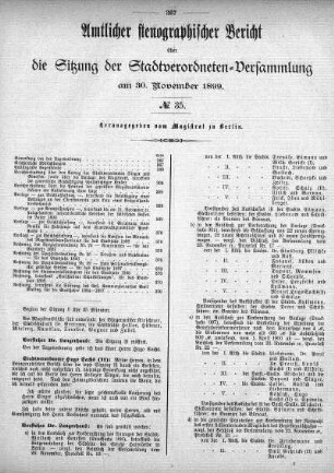 No. 35, 30. November 1899