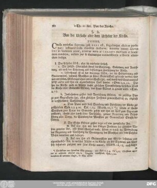 §. 2. Von der Ursache oder dem Urheber der Kirche.