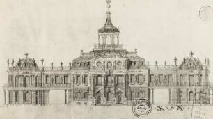 Schloss Belvedere bei Weimar: Plan zu dem Sommerschloss