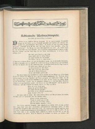 Schlesische Weihnachtsspiele