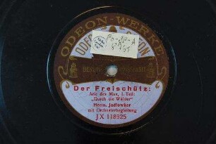 Der Freischütz : Arie des Max, I. Teil: "Durch die Wälder" / [Carl Maria von Weber]