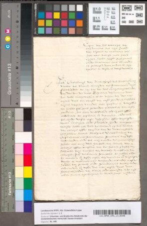 Afschrift van den uitersten wil, vermeld onder No. 123, 17e eeuw. Gemerkt B.