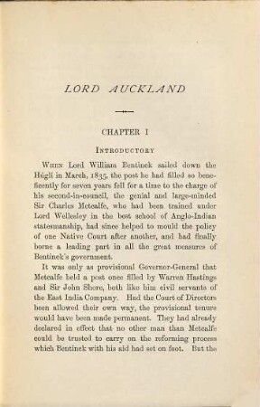 The Earl of Auckland : By Captain L. J. Trotter
