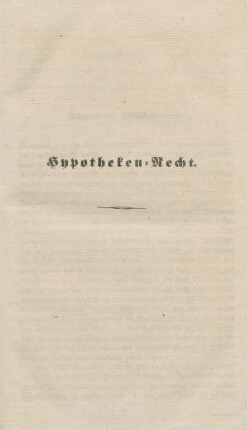 Hypotheken-Recht