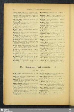 IX. Chemnitzer Bezirksverein.