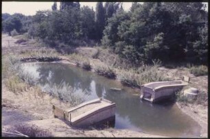 Bauarbeiten Mühlenteich-Brücke