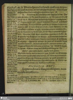 Assertio XXVI. [XXVIII.] Leges ordinariè semper obligant, non in casu necessitatis