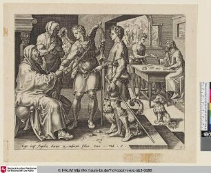 [Tobias and the Angel Taking Leave of Tobit; Tobias und der Engel nehmen Abschied von Tobit]