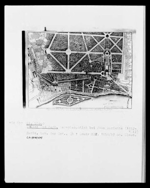 Saint-Cloud (Hauts-de-Seine), Schloss und Park: Lageplan