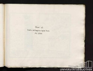 Num.° 25. Fouilles du Temle de Jupiter Stator. Vol. XXII.