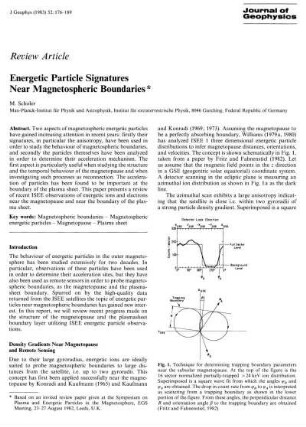 Energetic particle signatures near magnetospheric boundaries