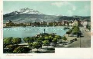 Die Uferpromenade von Luzern