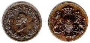 Medaille auf Arthur Wellesley, Herzog von Wellington