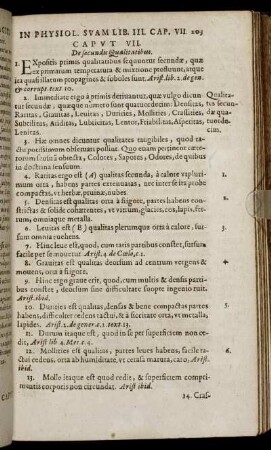 Caput VII. De secundis Qualitatibus