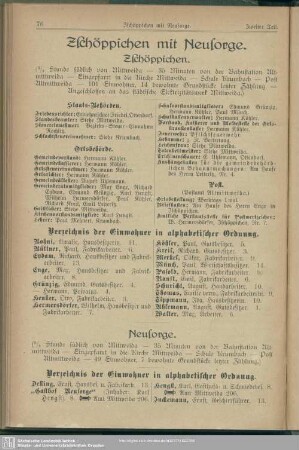 Zschöppichen mit Neusorge