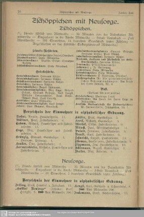 Zschöppichen mit Neusorge