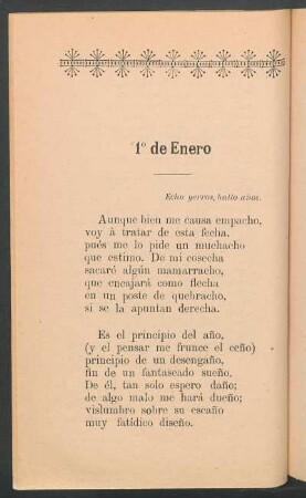 1o de enero : Echo yerros, hallo años