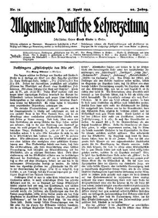 Vaihingers Philosophie des Als ob