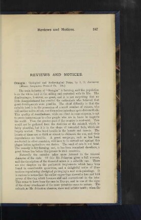 Reviews and Notices