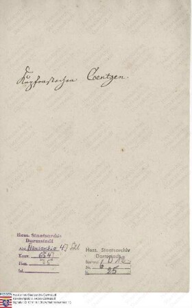 Coentgen, Joseph, Kupferstecher zu Frankfurt