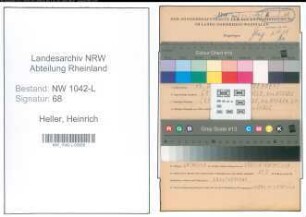 Entnazifizierung Heinrich Heller , geb. 17.07.1912 (Geschworener)