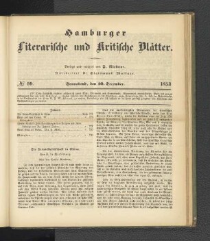 No. 99. 10. Dezember 1853