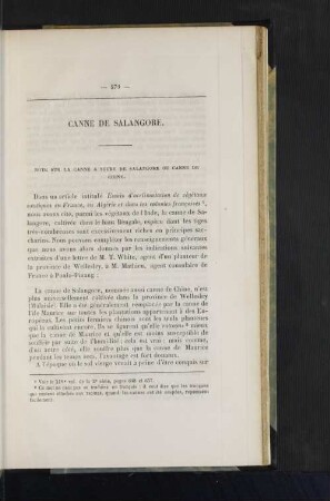 Canne de Salangore.
