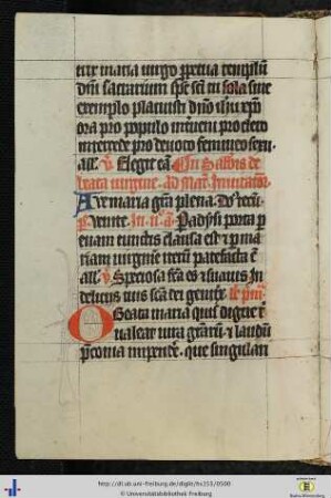 [249v - 251r] Kleines Marianisches Offizium.