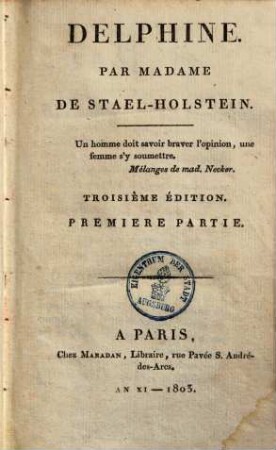 Delphine, 1