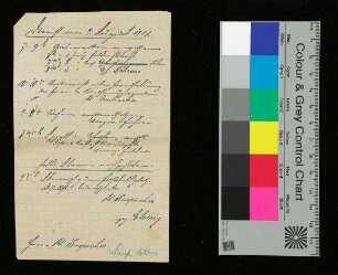 Dienstzettel betreffend K.4. - M.I.R.1, Lt. Knepscher