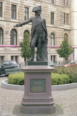 Bronzestandbild von Jakob Francis Edward Keith; Berlin, Mitte
