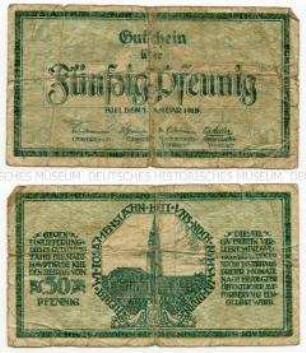 Kiel, Notgeld 50 Pfennig