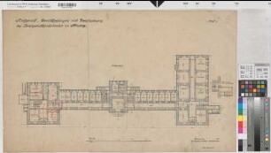 Arnsberg, Amtsgericht, Altbau, Grundriss