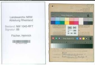 Entnazifizierung Heinrich Fischer , geb. 10.01.1907 (Wirt)