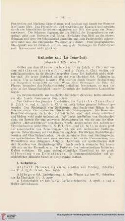 Keltische Zeit (La-Téne-Zeit)