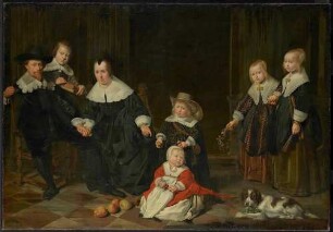 Familienbildnis mit sieben Personen