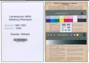 Entnazifizierung Wilhelm Koester , geb. 14.07.1905 (Bauunternehmer)