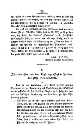Schulnachrichten aus dem Regierungs-Bezirke Potsdam, das Jahr 1840 betreffend